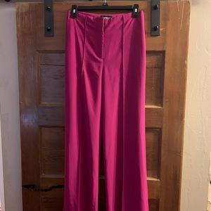Express high rise wide leg dress pants magenta